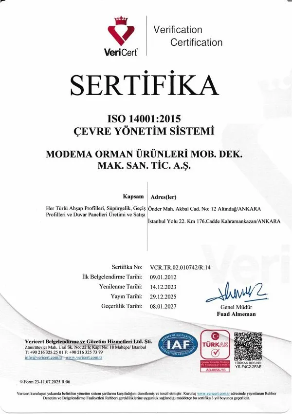 Çevre Yönetim Sistemi — kapak